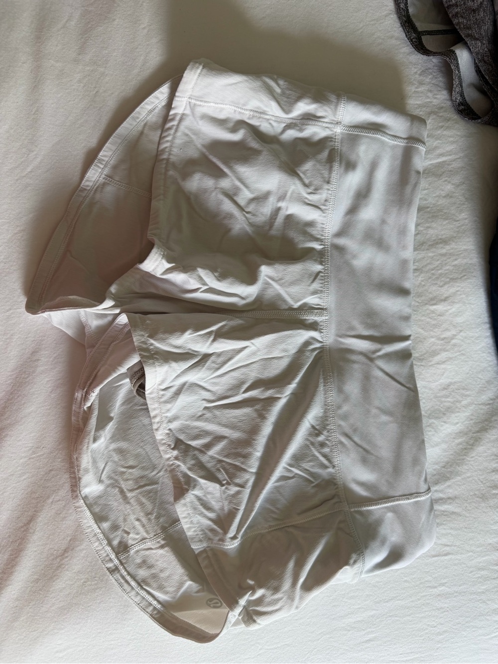 lululemon athletica white athletic shorts